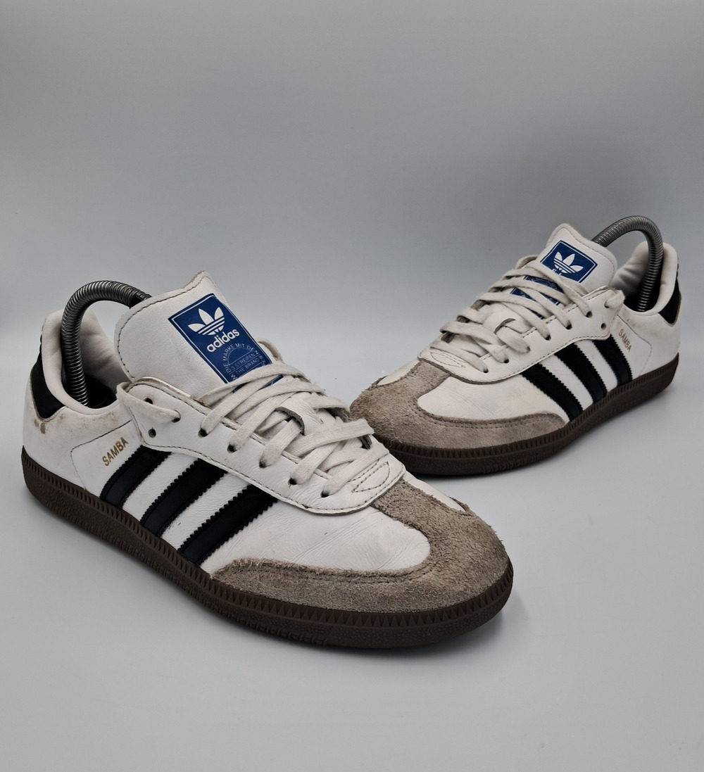 Size 6 - adidas Samba OG Cloud White Core Black (GS) - IE3675 - RETAIL $70